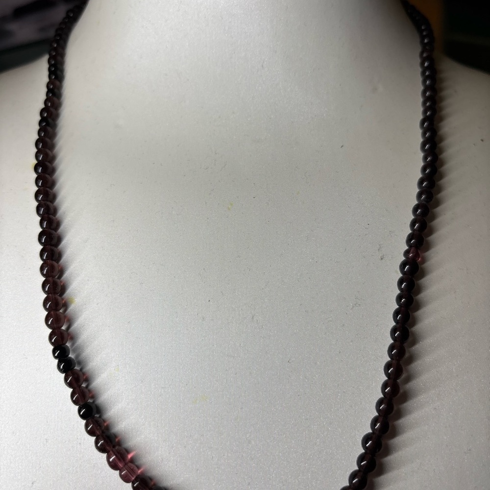 Elegant Garnet unknown Beaded Necklace